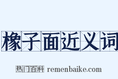 橡子面近义词是什么意思的图片